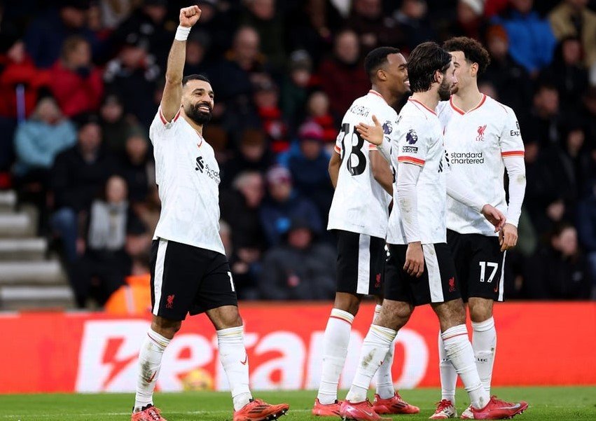 Hasil Pertandingan Bournemouth vs Liverpool