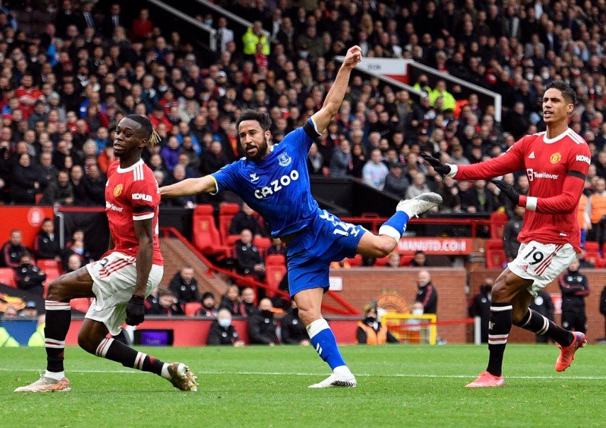 Hasil Pertandingan Everton vs Man United