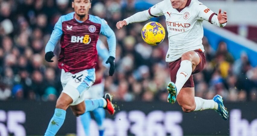 Hasil Pertandingan Manchester City vs Aston Villa