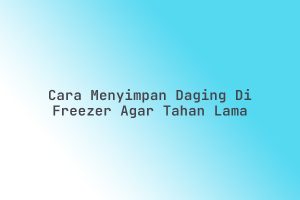 Panduan Lengkap Cara Menyimpan Daging Di Freezer Agar Tahan Lama Dan Tetap Segar